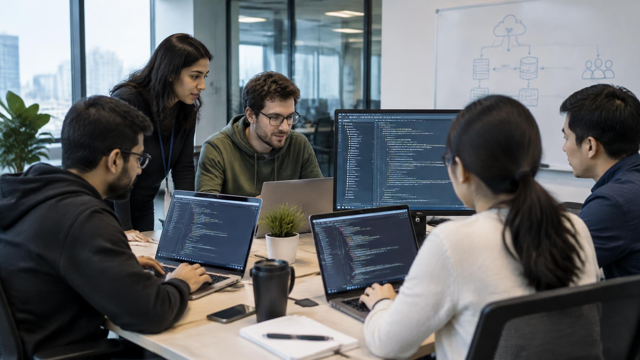 software development team meeting