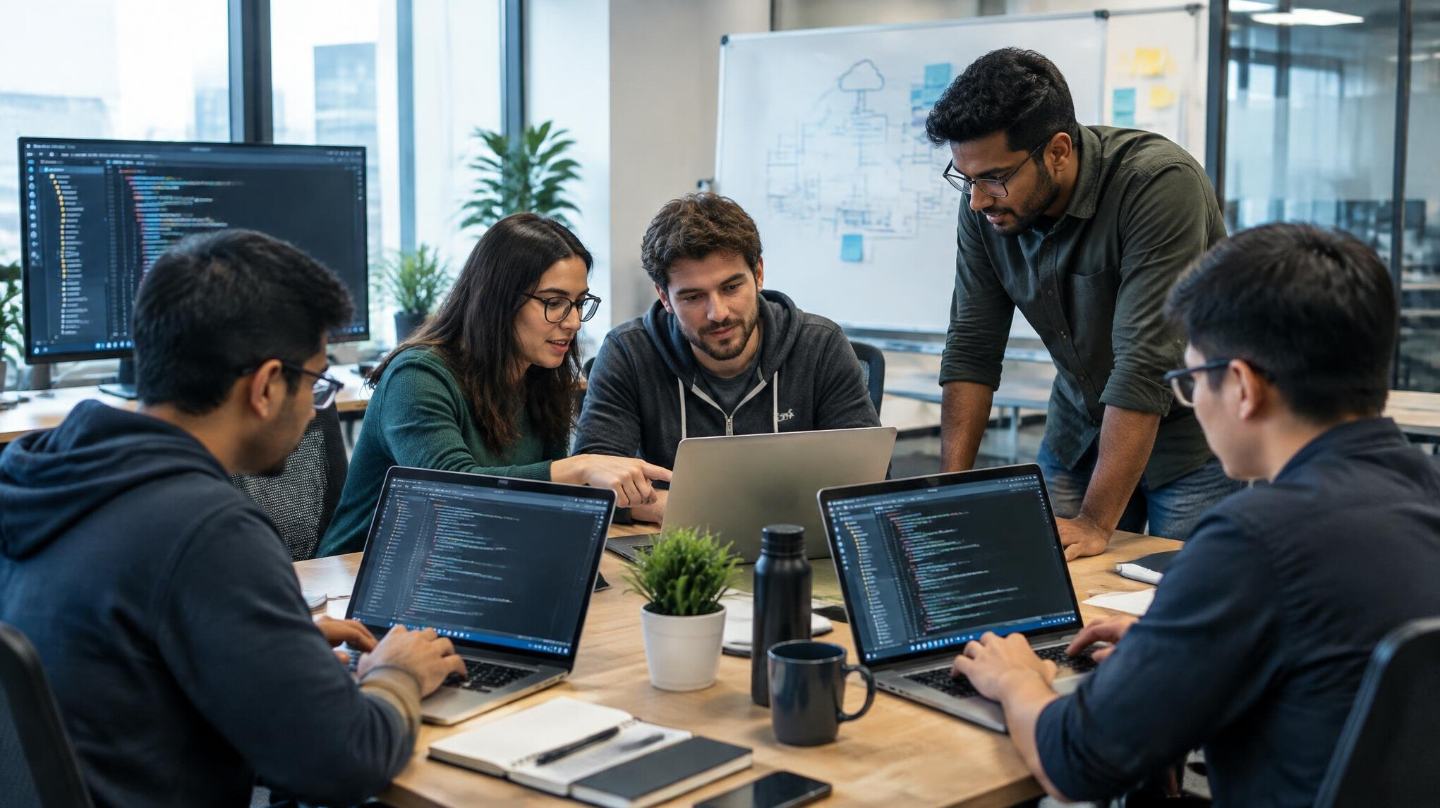 software development team meeting