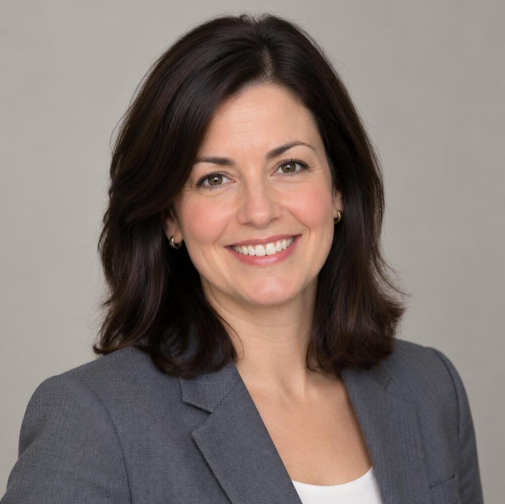 Portrait of a smiling businesswoman in a blazer