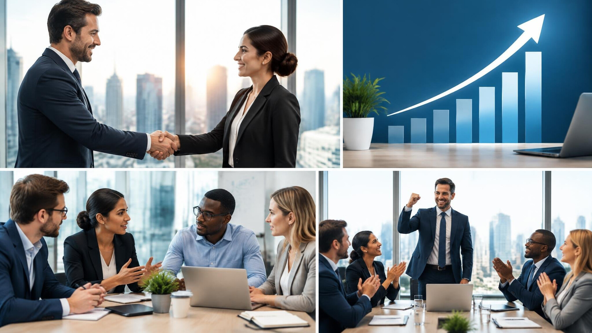 business success handshake